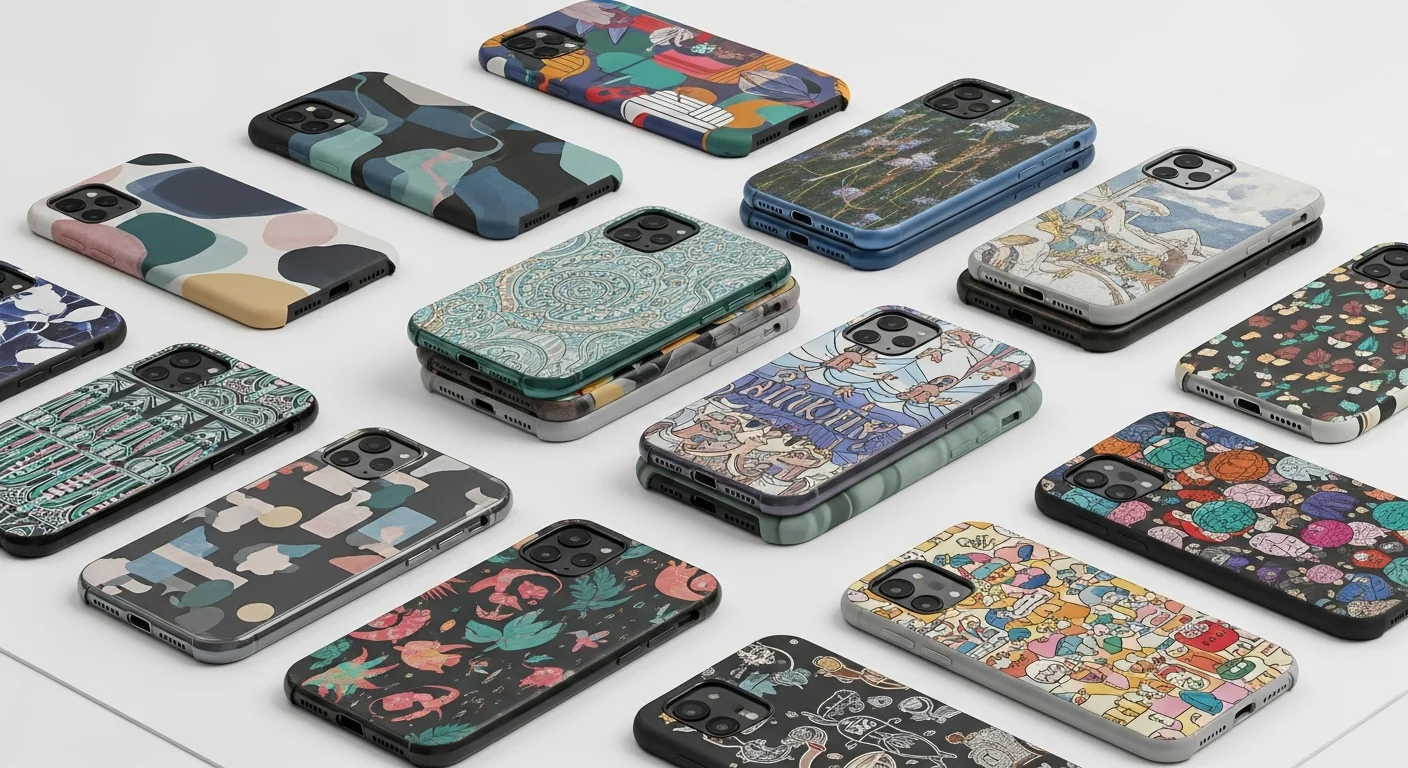 Custom phone cases with personalized designs for iPhone and Samsung