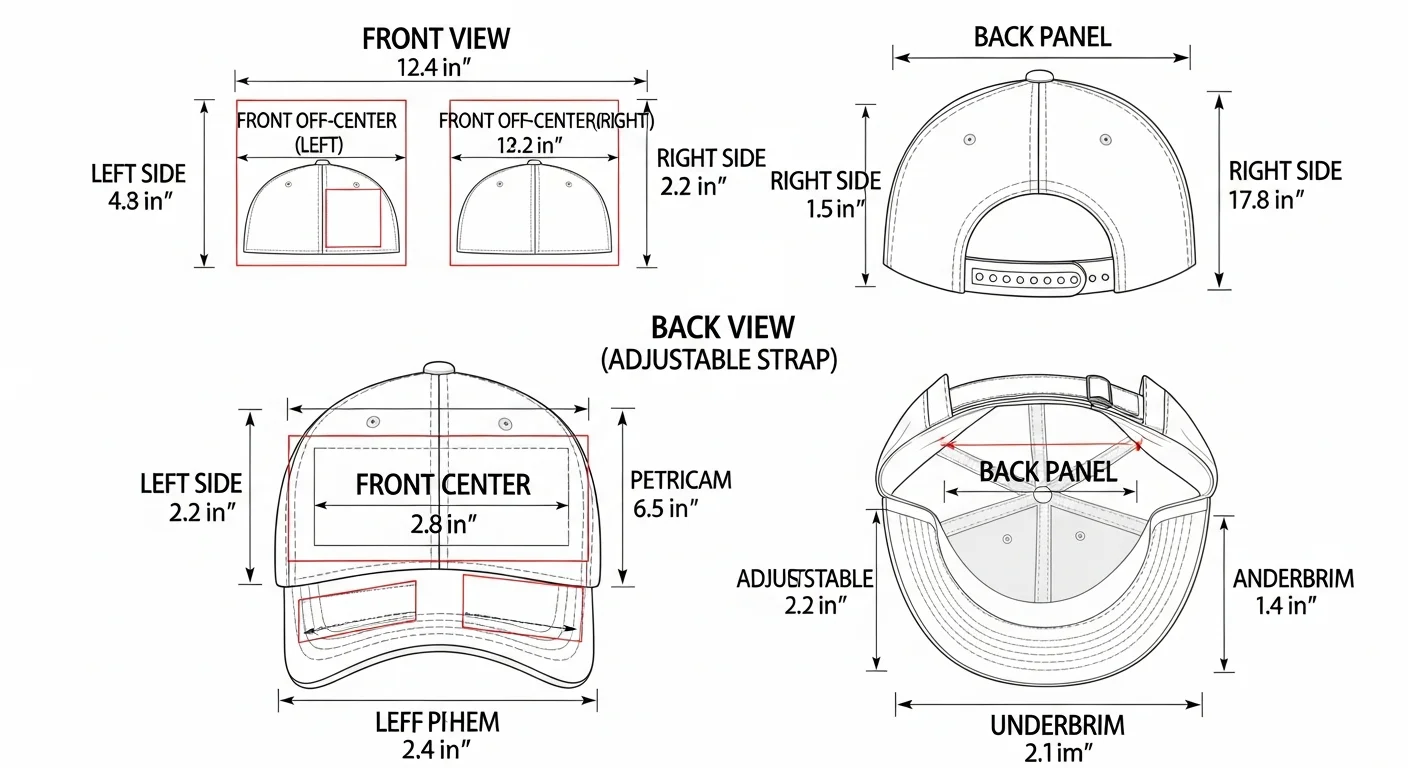 Front vs. Side vs. Back: Optimal Logo Placement on Custom Hats