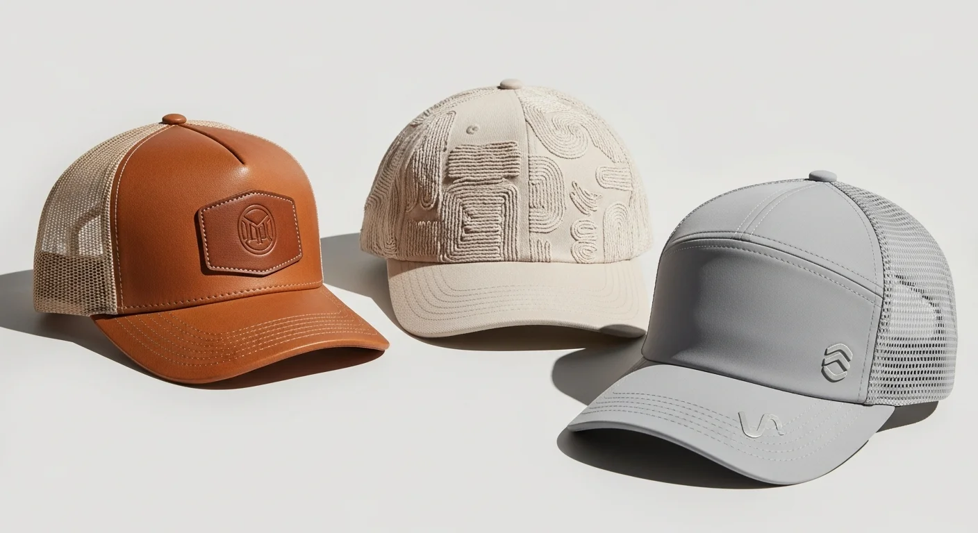 Custom Hat Trends 2026: Leather Patches, Tonal Embroidery, and Eco Materials