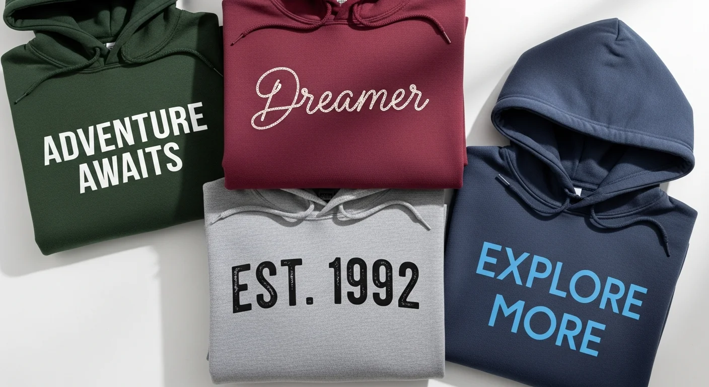 Best Fonts for Custom Hoodie Designs: Typography That Pops on Fleece