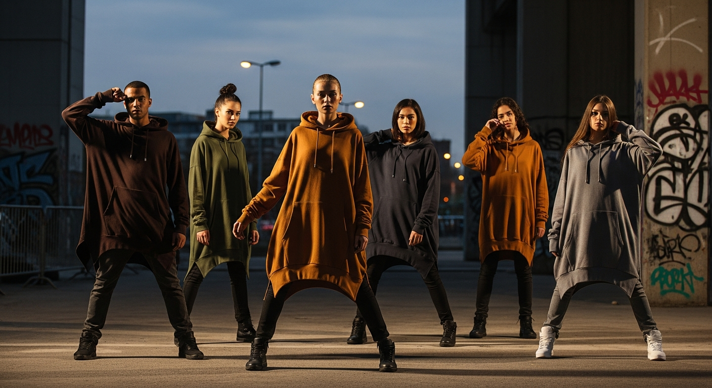 Oversized custom hoodies showing streetwear design trends for 2026