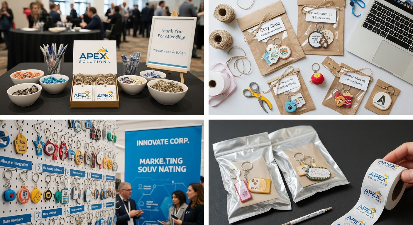 Bulk custom keychains for corporate events resale and promotional giveaways