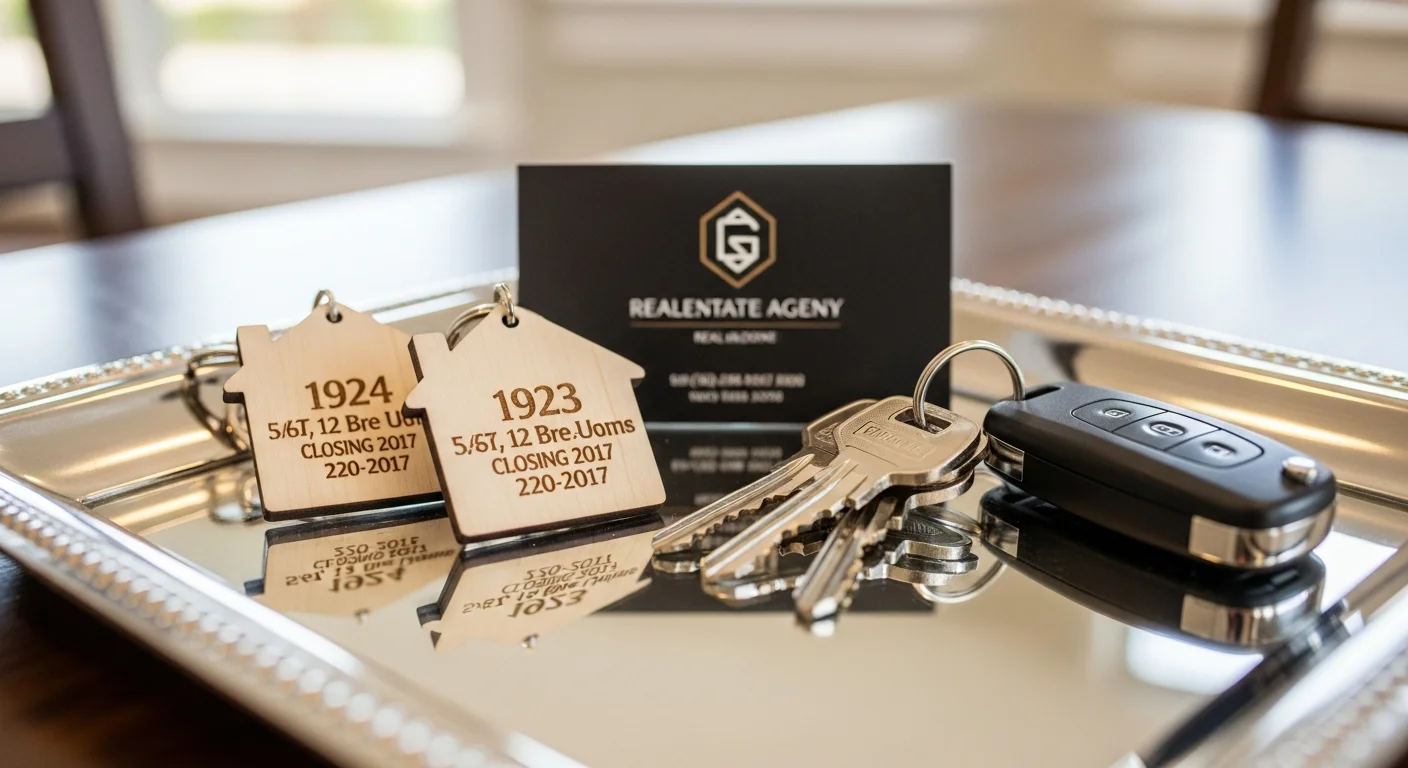 Custom Keychains for Real Estate Agents & Hotels: Closing Gifts & Branded Keys
