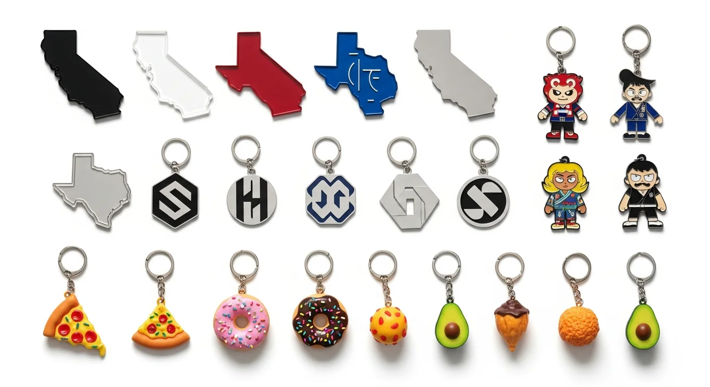 Custom Shaped Keychains: Die-Cut, 3D & Novelty Designs Explained