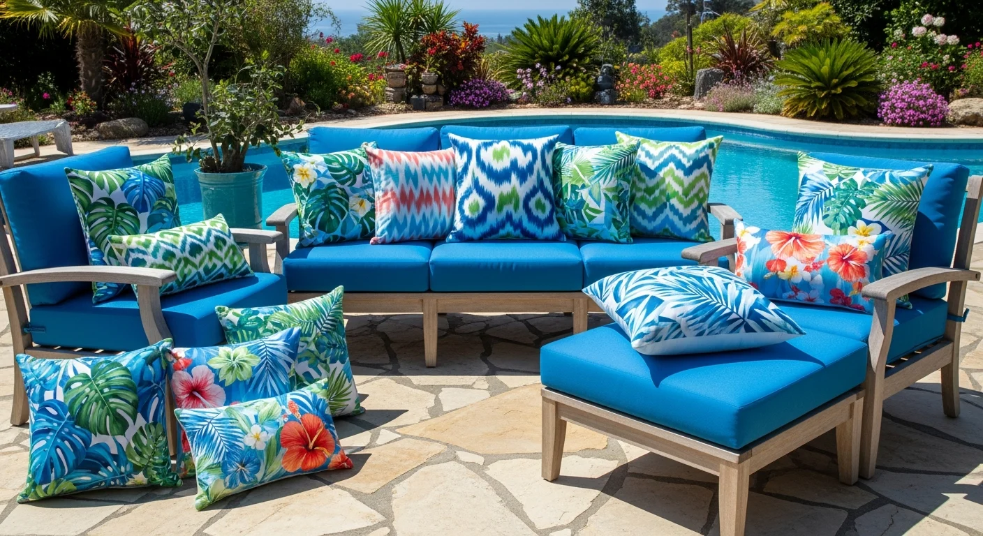 Custom Outdoor Pillows: Best Materials, UV Protection & Weather-Resistant Designs