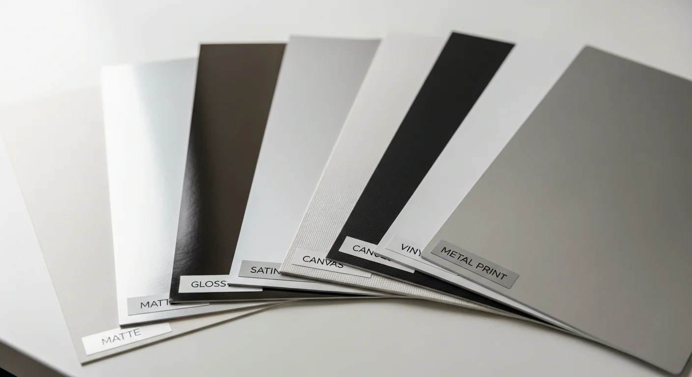 Poster Paper Types & Materials: Matte, Glossy, Canvas & More Explained