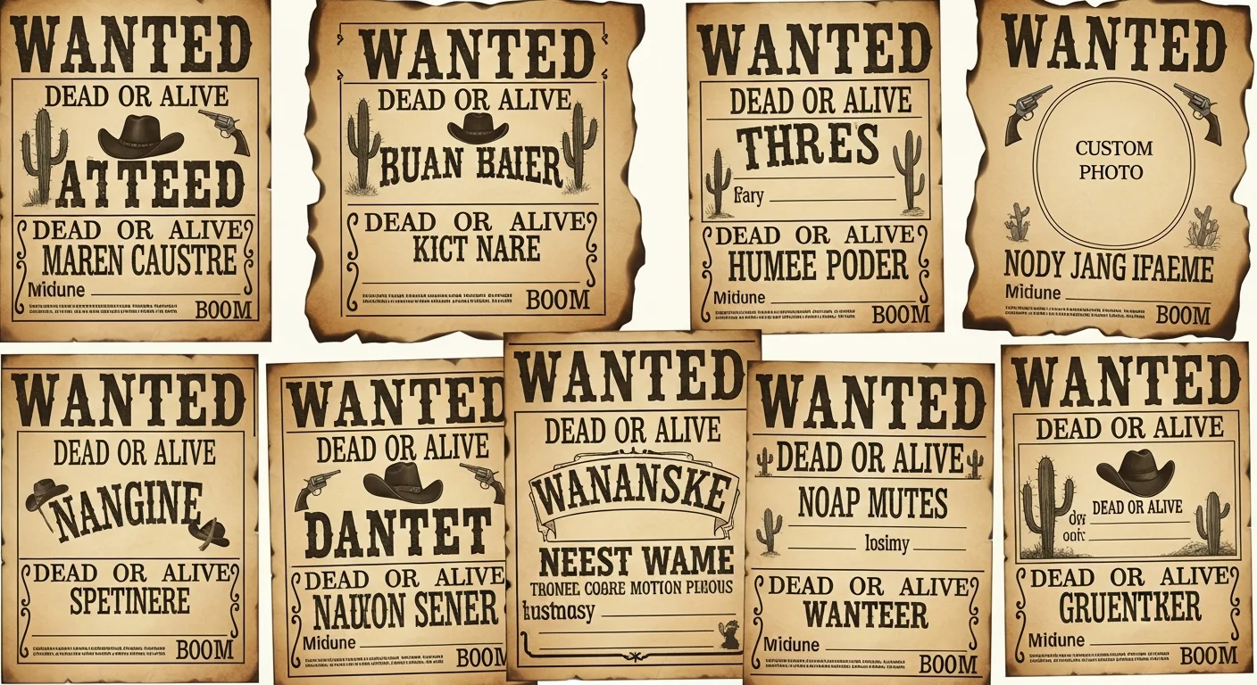 Custom Wanted Poster: Fun Ideas, Templates & How to Make Your Own