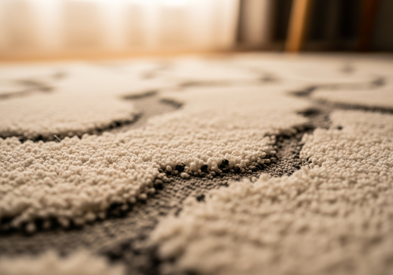Close-up of chenille custom rug showing ultra-soft tufted texture and plush pile height ideal for barefoot comfort
