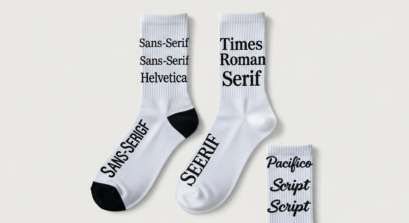 Best Fonts, Patterns & Graphics for Custom Sock Designs