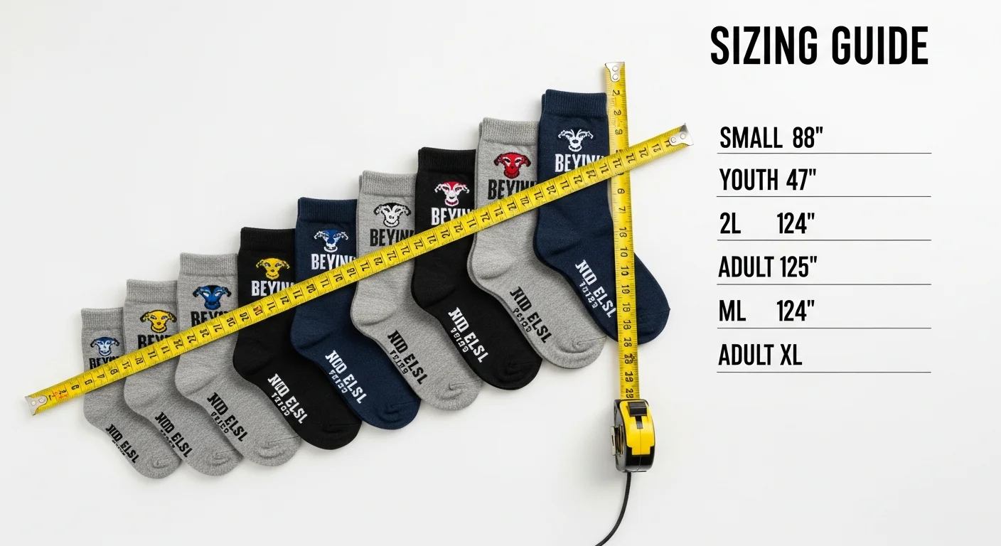 Custom Sock Sizing Guide: Finding the Perfect Fit for Every Foot