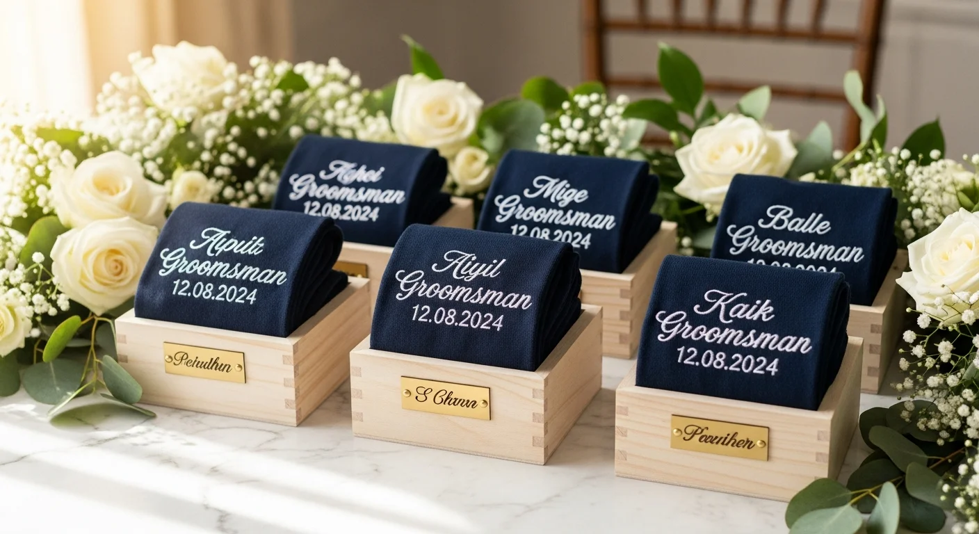 Custom Socks for Weddings: Groomsmen, Bridesmaids & Guest Favors