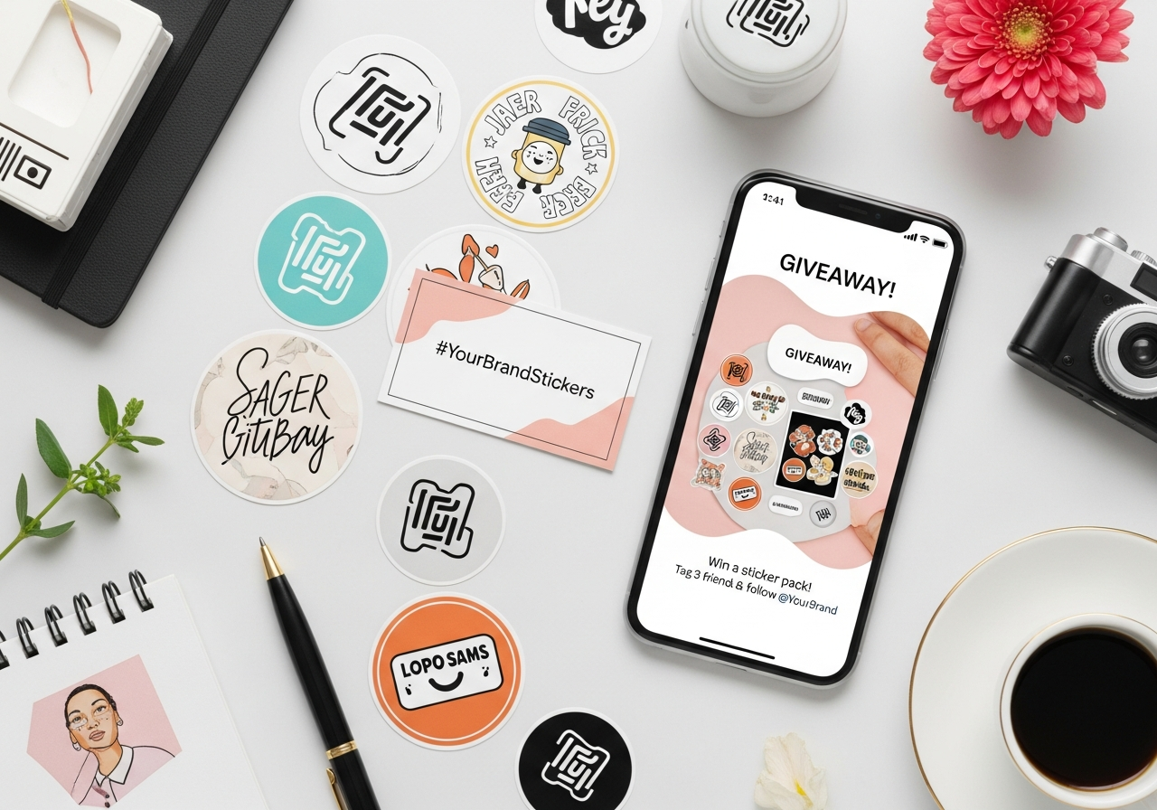 Social media sticker campaign with user generated content examples