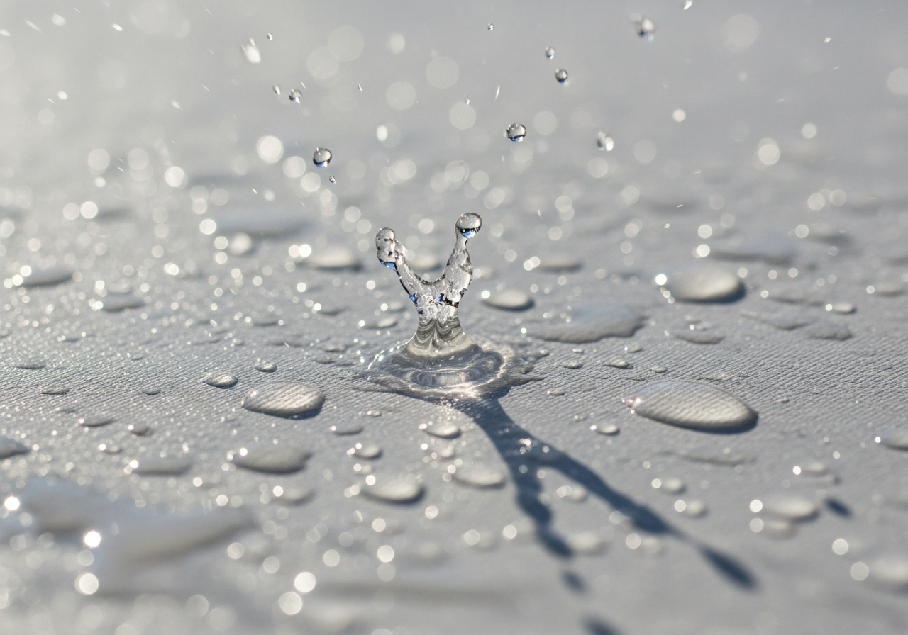 Close-up of white vinyl sticker material showing flexibility and print quality