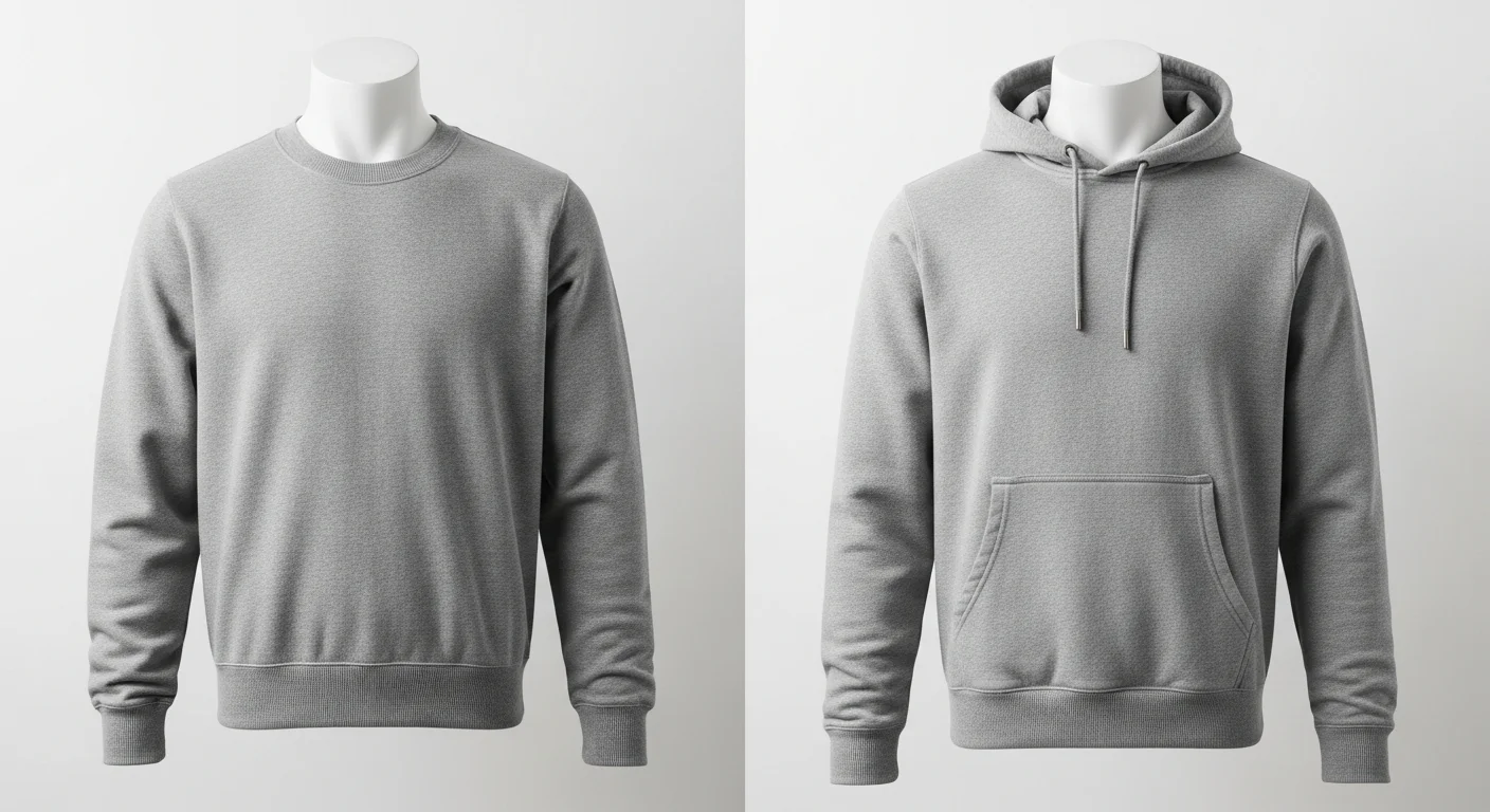 Crewneck vs. Hoodie: Which Custom Sweatshirt Is Right for Your Project?