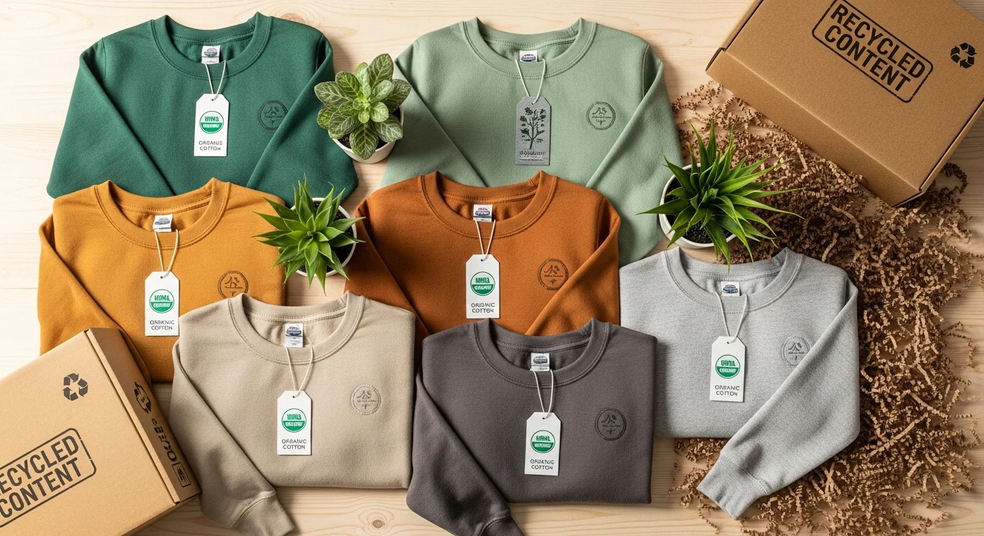 Eco-Friendly Custom Sweatshirts: Sustainable Materials, Inks & Practices