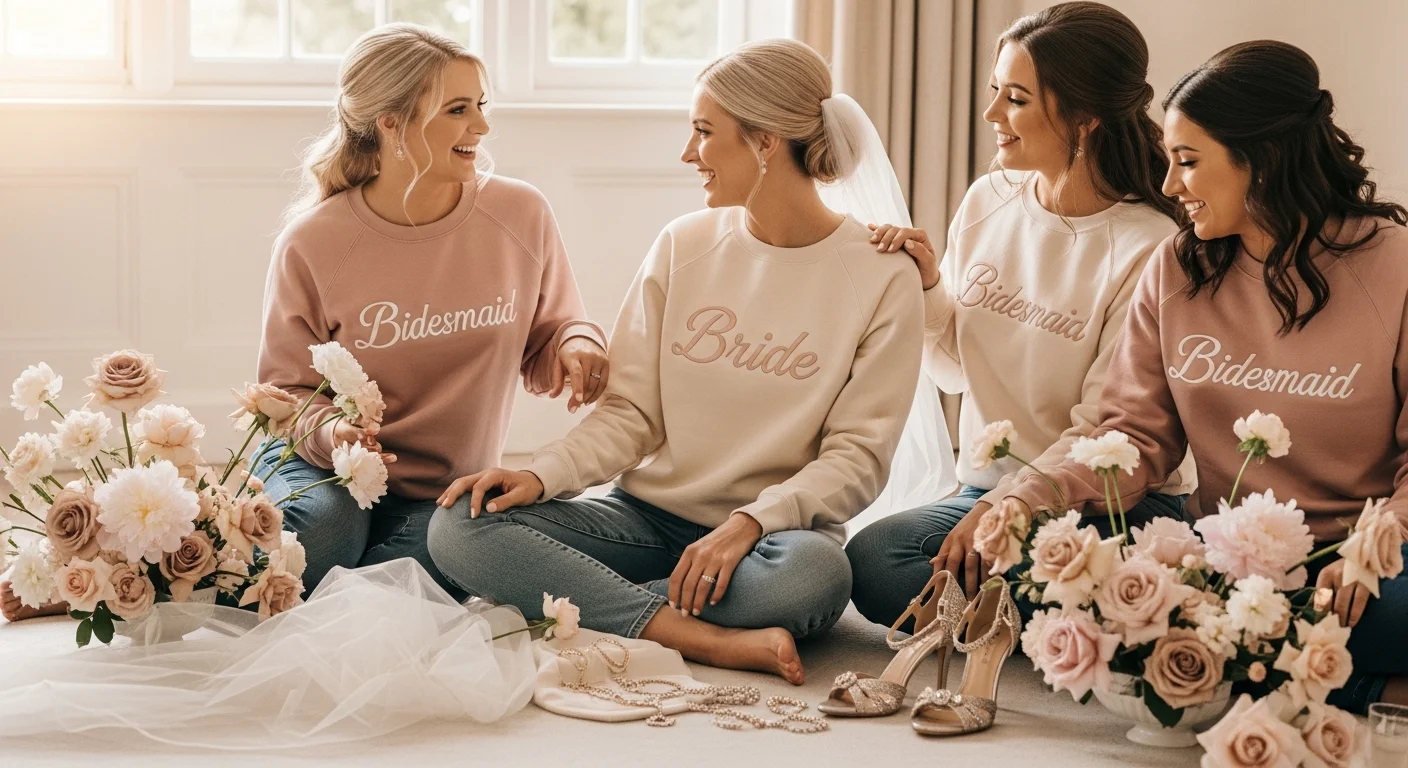 Custom Sweatshirts for Weddings, Bachelorettes & Special Events