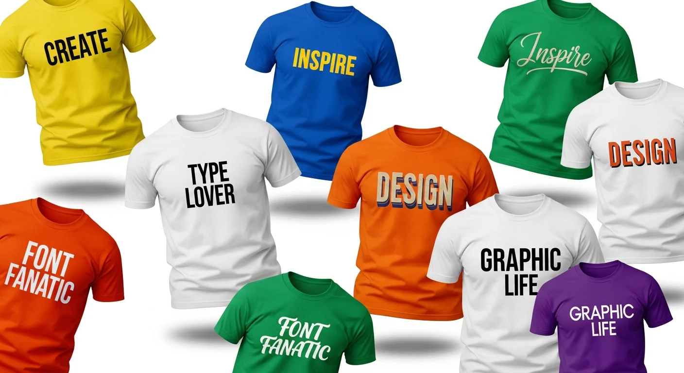 25 Best Fonts for Custom T-Shirt Designs (With Visual Examples)