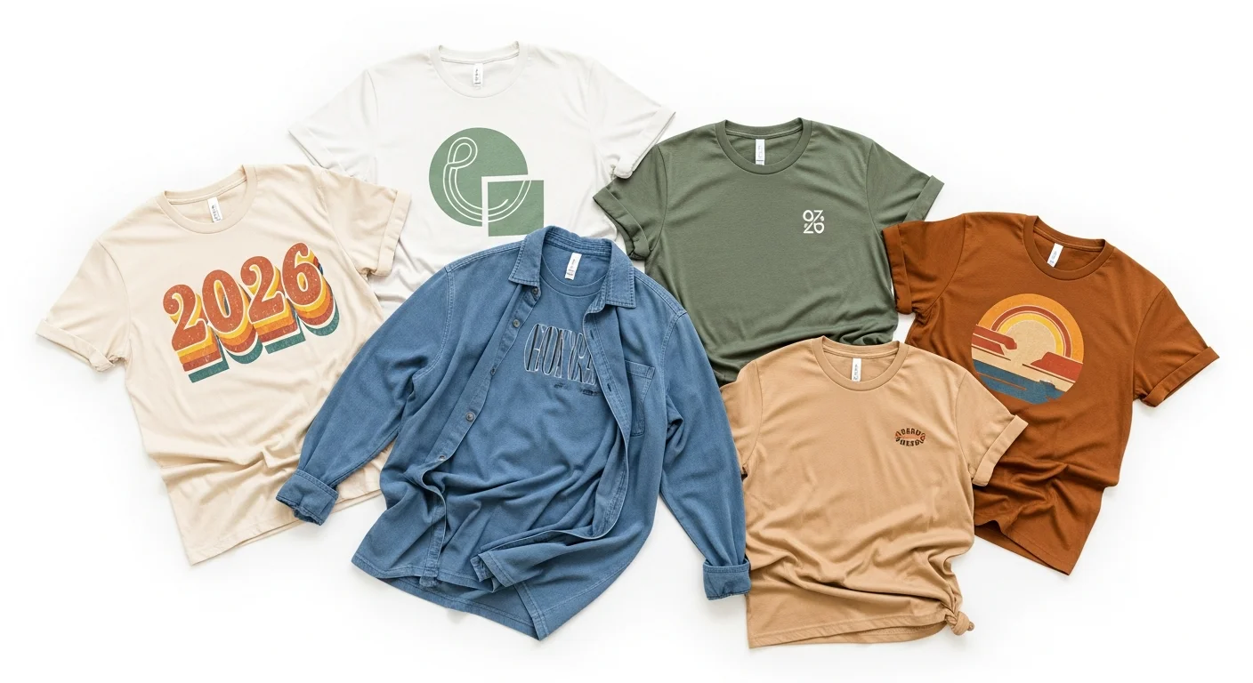Custom T-Shirt Design Trends for 2026: What's Hot Right Now