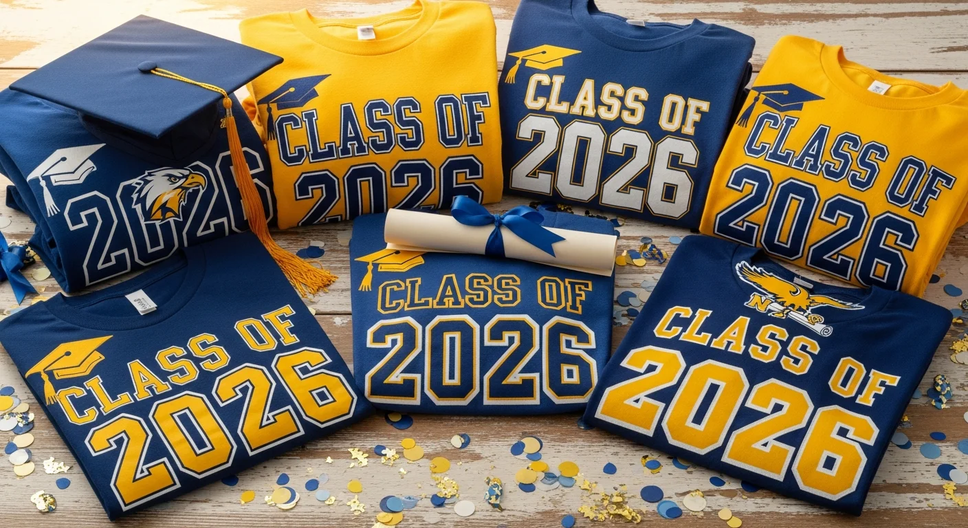 Custom Graduation T-Shirts: Senior Class, Grad Party & Commencement Designs for Every Level
