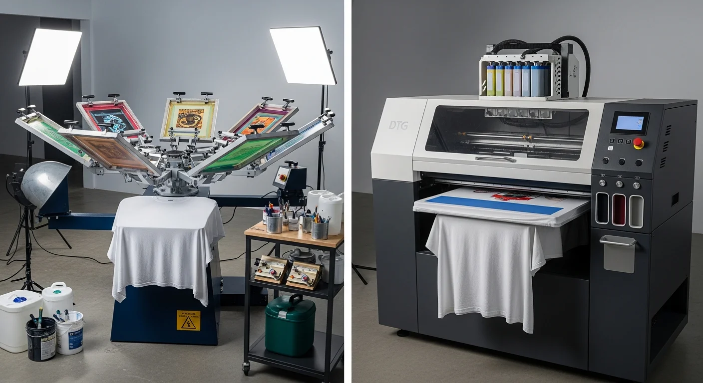 Screen Printing vs DTG: Which Method Is Best for Your Custom T-Shirts?