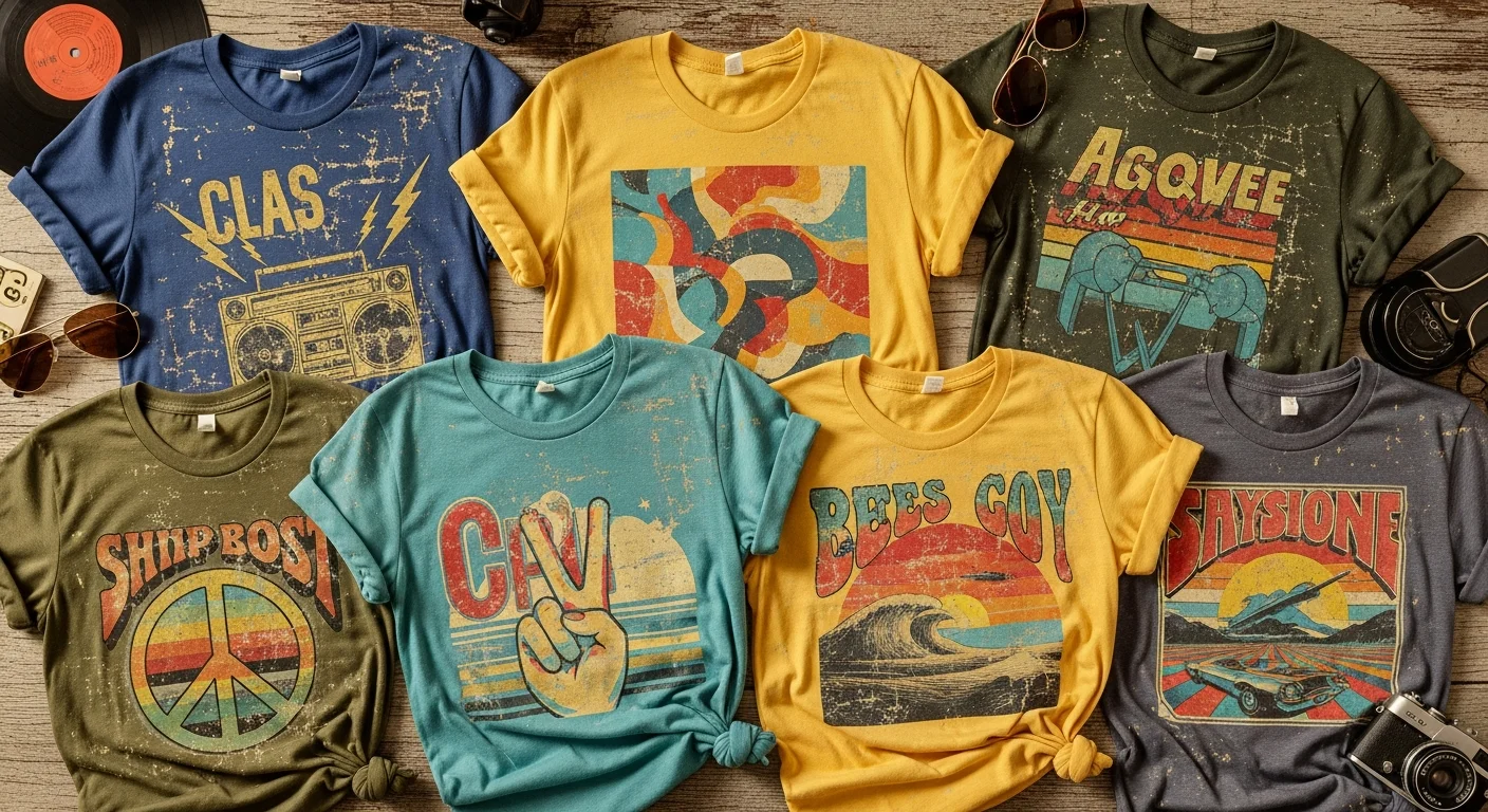 Vintage and Retro T-Shirt Design Techniques: How to Create Perfectly Distressed, Aged Prints