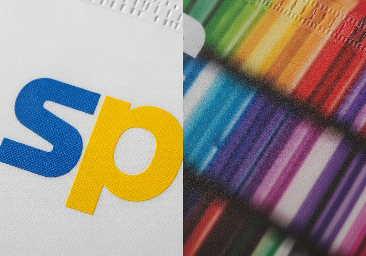 Screen printing and heat transfer comparison results on non-woven polypropylene tote bag material