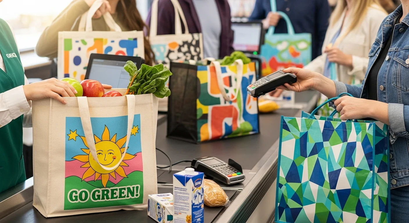Custom Shopping Tote Bags: Reusable Grocery and Retail Options