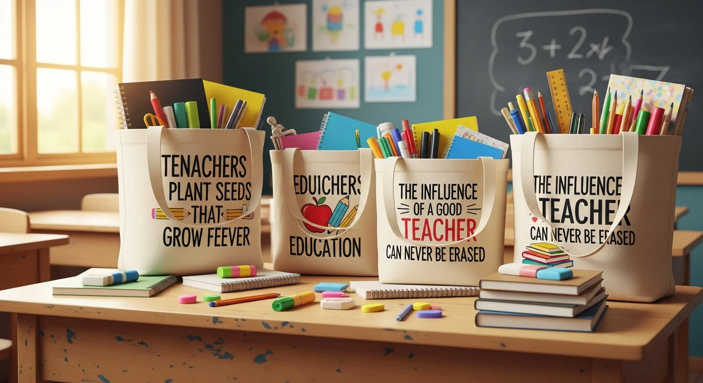 Custom Tote Bags for Teachers: Thoughtful Appreciation Gifts
