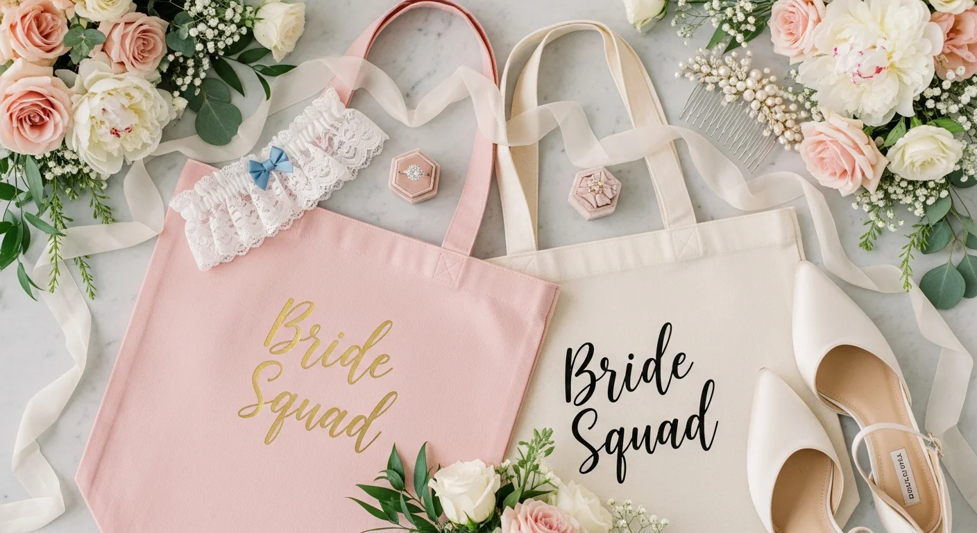 Custom Tote Bags for Weddings: Bridal Party and Welcome Bags