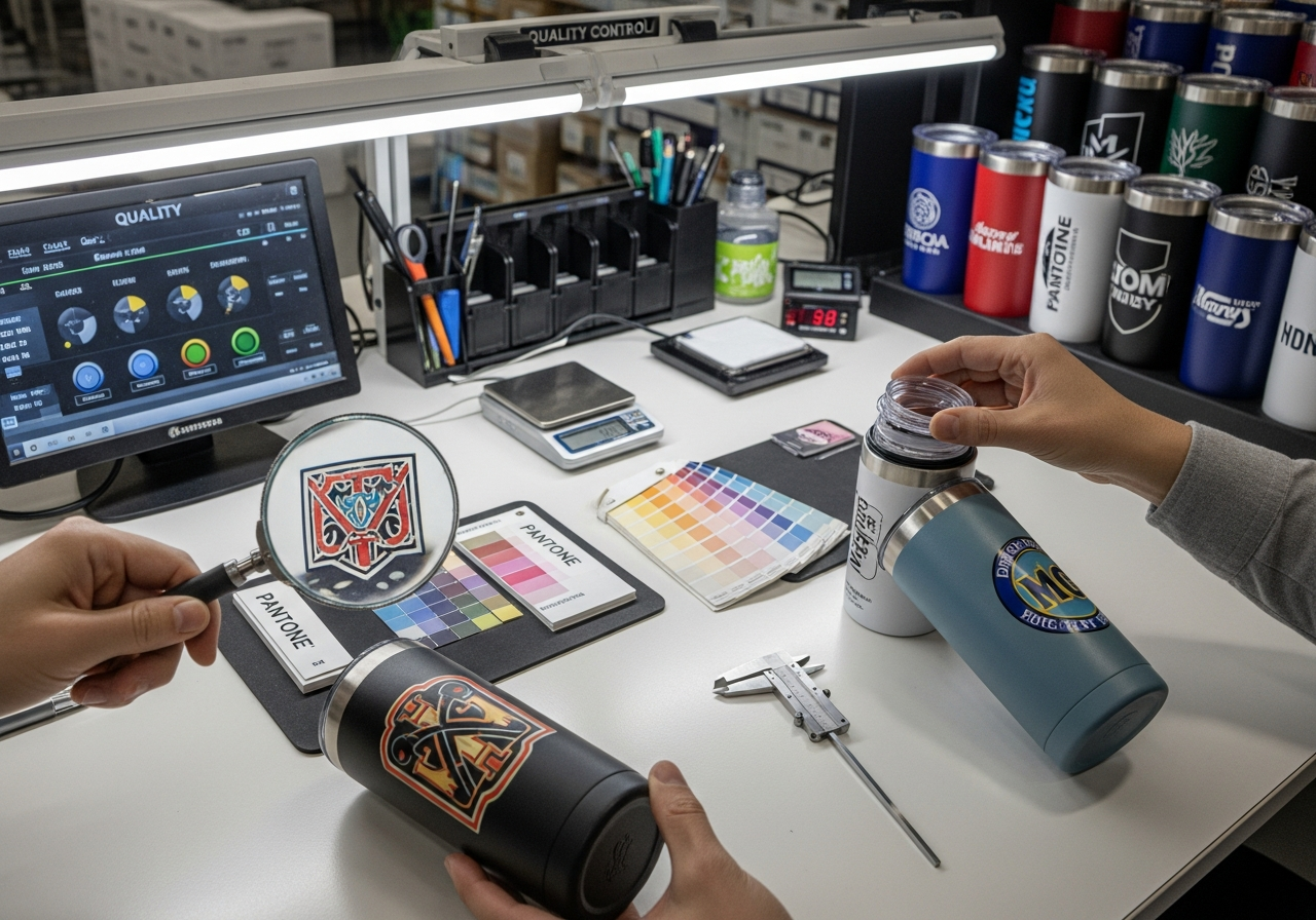 Quality control inspection checklist for bulk custom tumbler orders