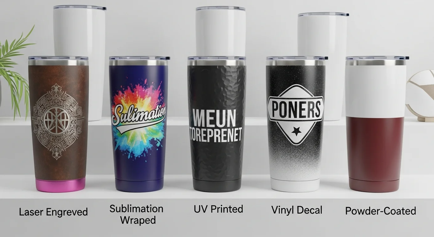 Sublimation vs Laser Engraving vs UV Printing for Custom Tumblers: Which Is Best?