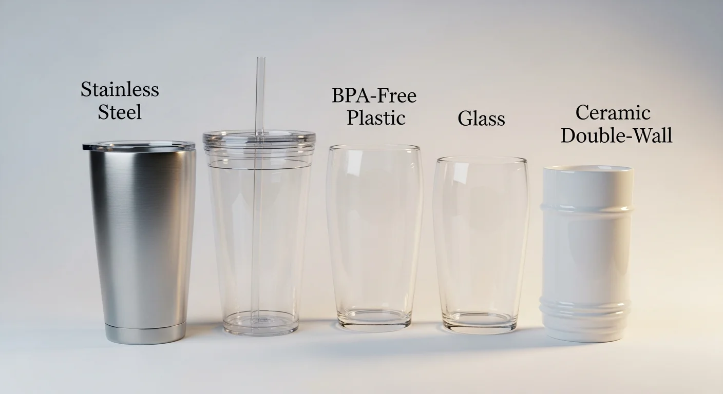 Stainless Steel vs Plastic vs Glass: Choosing the Right Custom Tumbler